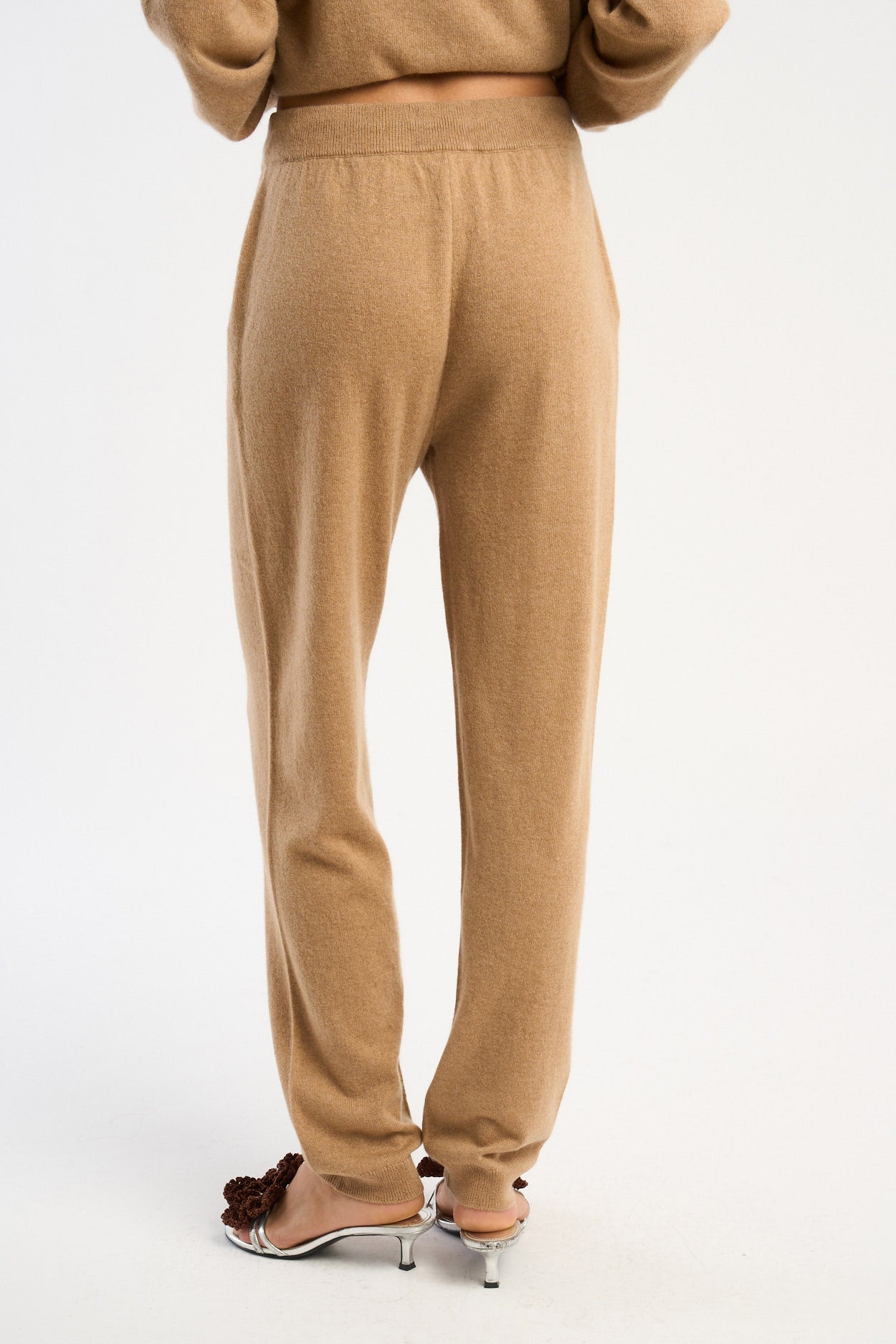 Pantalon droit 100% Cachemire PERLA Camel - vue 3