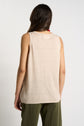 Débardeur en 100% Lin DIBO Beige chiné - vue 3
