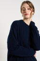 Pull col rond 100% Cachemire MAPOUPETTE Marine - vue 2