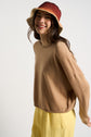 Pull col bateau court 100% Cachemire MONROE Camel