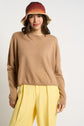 Pull col bateau court 100% Cachemire MONROE Camel - vue 2
