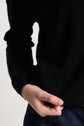 Pull col bateau court 100% Cachemire MONROE Noir - vue 4