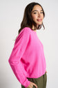 Pull col bateau court 100% Cachemire MONROE Rose fluo