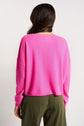 Pull col bateau court 100% Cachemire MONROE Rose fluo - vue 4
