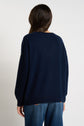 Pull col V en 100% Cachemire MAPOUPY Marine - vue 4