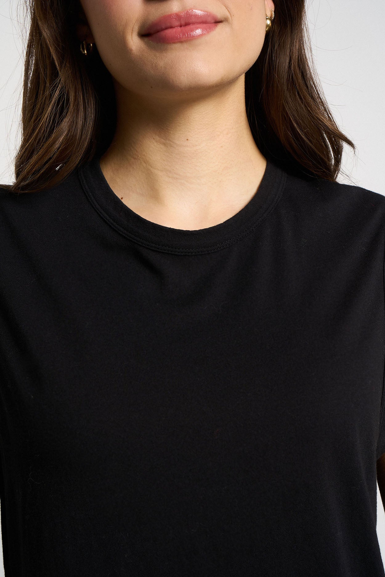 Débardeur col rond 100% Coton TAYLOR Noir - vue 2